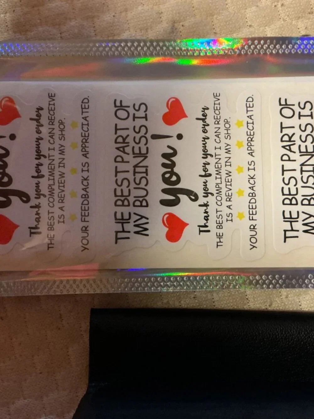 ★ 50 Best Part of My Business Is You Thank You Stickers Small Business